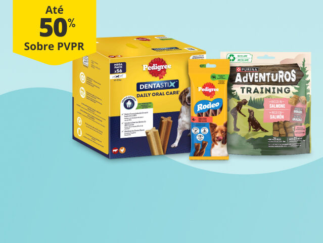 At&eacute; 50% PVPR em snacks